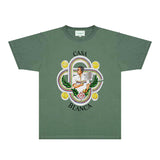Casablanca T Shirts Fashion Print Street