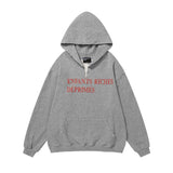 Erd melancholy rich second generation loose washed distressed pig head human face color matching hole hooded sweatshirt zipper