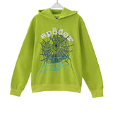 Sp5der Hoodie Cobweb Puff Print Pure Cotton