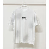 Maison margiela spray washed and distressed pure cotton high weight thick short sleeves