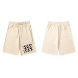 Summerpure cotton digital printing loose drawstring shorts