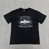 Wholesale foreign trade alcatraz basic series short-sleeve corteiz phantom letter logo print t-shirt