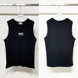 Summerpure cotton round neck sleeveless vest cool bottom shirt for men