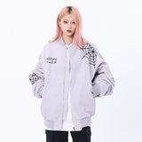 Unisex Baseball Jersey Spider Embroidered Baseball Suit Spring/Autumn Loose Jacket
