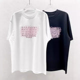 Summer cartoon graffiti print oversized short sleeve tee