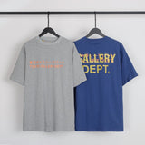 American retro gallery dept. letter print oversized double gauze pure cotton short sleeve t-shirt