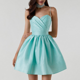 Mariah Carey Dress Pleated Suspender Dress Sexy Temperament