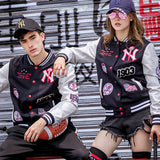 Yankee Letterman Jacket Outfit Senior Jackets Varsity Baseball College Coat Mlbny Spring Baseball Uniform Embroidered Jacket