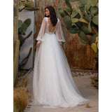 Women Lace Wedding Dress Wedding Dress Sexy Backless Sleeve Wedding Dress