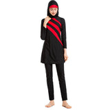 Burkini Muslim Swimwear Printed Swimsuit Three-Piece Set