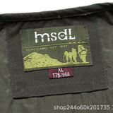 Men Utility Vest Work Zipper Tactical Work Vest Slim Pocket Jacket Autumn and Winter Household Leisure Men's Waistcoat