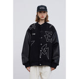 Letterman Jacket Outfit Senior Jackets Varsity Baseball Coat Hip Hop Trend Vintage Towel Embroidery Embroidered Baseball Jacket
