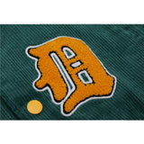 Letterman Jacket Outfit Senior Jackets Varsity Baseball Coat Cartoon Letter Embroidery Corduroy Jacket Men