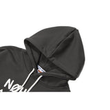 Man Fall Winter Outfis Winter Bear Print Velvet Padded Hooded Sweatshirt Loose Casual Hoodie Coat