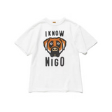 Human Made T-Shirt Dog Pattern Loose Men and Women Slub Cotton T-shirt