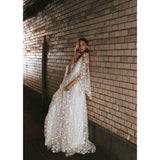 Women Lace Wedding Dress Summer Outer Dress Backless Dress Long Dress