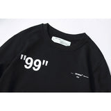 Off White Sweatshirts Long Sleeve round Neck Neck Sweater Spring Arrow Cotton Pullover round Neck Sweater