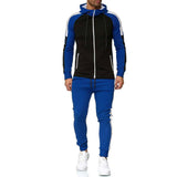 Men Tracksuit Set Jogging Suits Mens Men's Leisure Sports Suit Striped Color Matching Fashion Sports Set