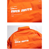 Man Fall Winter Outfis Winter Clothes Letters Full Printed Cotton Coat Jacket Fashion Brand Loose Couple Thickened Cotton Padded Coat