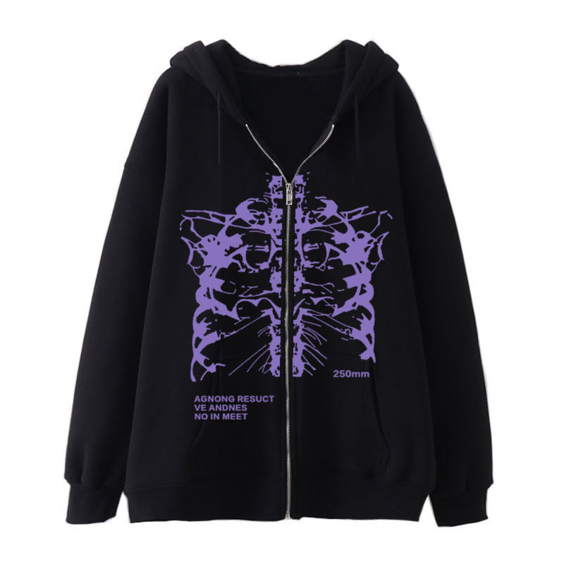 Skull Hoodie Zipper Sweater Skeleton Hoodie Skeleton Hoodie