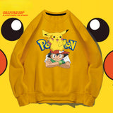 Men and Women Pokemon Pikachu Hoodie Pikachu Joint Name Sweater