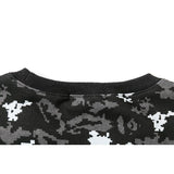 Shark Print Sweatshirts Digital Pixels Camouflage Pullover Sweater Men's and Women's round Neck Thin Coat
