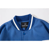 Letterman Jacket Outfit Senior Jackets Varsity Baseball Coat Men's Stand Collar Jacket