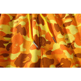 Shark Print Shorts Orange Camouflage Cotton Shorts Men Teenagers Student Cropped Shorts