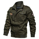 Men Fit Bomber Jacket Windbreaker Moto Street Coat Men's Clothing Spring Stand Collar Overalls plus Size Loose Casual Flight Jacket