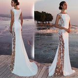 Women Lace Wedding Dress Women's Sexy Dress Banquet Evening Dress