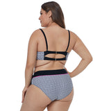 Women Plus Size Swimwear Bikinis Split Bikini Two-Piece Set