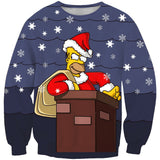 The Simpsons Sweatshirts Simpsons 3D Printed Crew Neck Sweatshirt