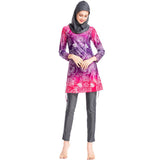 Burkini Muslim Swimwear Printed Swimsuit Sports Conservative Swimsuit