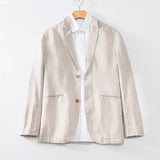 Mens Linen Suits Men's Casual Suit Jacket Loose
