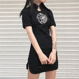 Gothic Lolita Harajuku Style Clothing Harajuku Style Retro Dragon Pattern Embroidered Cheongsam Dress Skirt