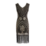 The Great Gatsby Dress Attire Beaded Sequined Tassel Evening Gown