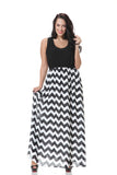 Women Plus Size Maxi Dresses Stitching Sleeveless Bohemian Maxi Dress