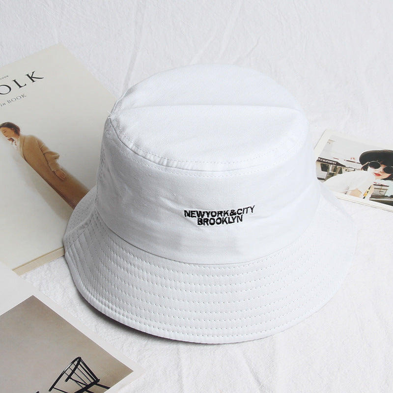 Yankee Bucket Hat Fisherman Black and White Sun Hat Spring and Summer Fashion Bucket Hat