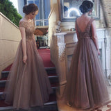 Women Lace Wedding Dress Sexy Backless Raglan Chiffon Dress Waist-Tight Formal Dress