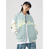 Letterman Jacket Outfit Senior Jackets Varsity Baseball Coat Spring and Autumn Jacket Men's Embroidered Loose Baseball Uniform Coat
