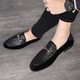 Indo Western Shoes Men's Loafer Vintage British Pointed Leather Shoes