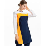 Burkini Muslim Swimwear Plus Size Color Matching Three-Piece Set Conservative Beachwear Women