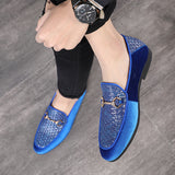 Indo Western Shoes Men's Loafer Vintage British Pointed Leather Shoes