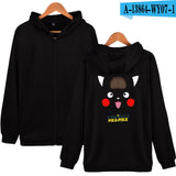 Men and Women Pokemon Pikachu Coat Zipper Hooded Sweater