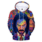 John Wick Keanu Hoodie John Wick 3D Printed Hood Sweatshirt