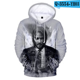 John Wick Keanu Hoodie John Wick 3D Printed Hood Sweatshirt