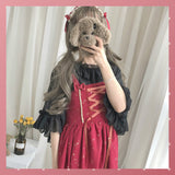 Gothic Lolita Harajuku Style Clothing Summer Girl Starry Sky Lolitajsk Sleeveless Strap Dress