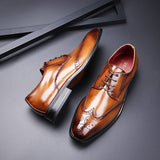 Indo Western Shoes Floral Locke British Style Genuine Leather Business Formal Wear Leather Shoes