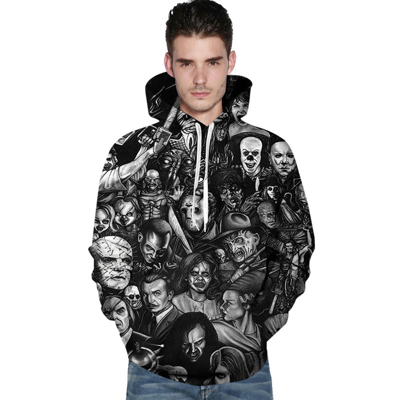 Skull Hoodie 3D Digital Printing Skull Sweater