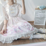 Gothic Lolita Harajuku Style Clothing Summer Girl Lolitajsk Spaghetti Straps Sleeveless Dress Blouse